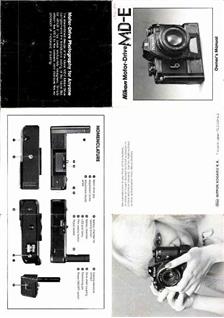 Nikon MD E manual. Camera Instructions.